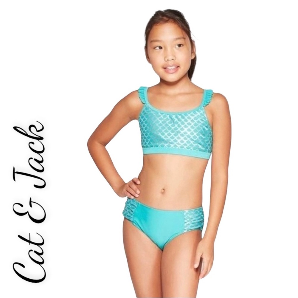 Cat & Jack Mermaid Girls Bikini